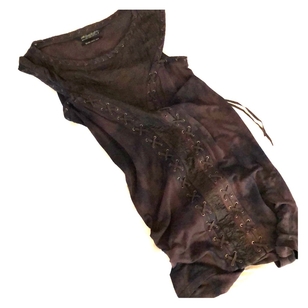 All Saints Laced Quilted Dress